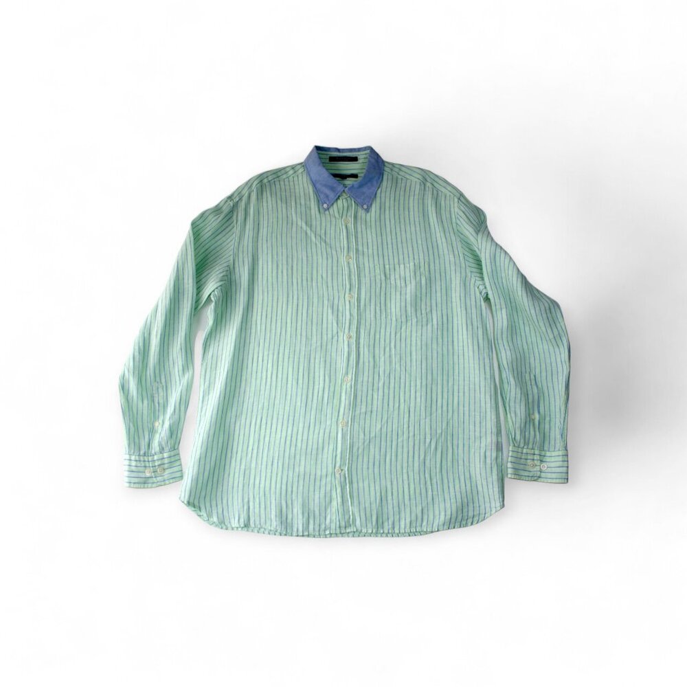 GANT Regular Fit "Hampton Linen" Button Down Shirt (XL) *EUC*